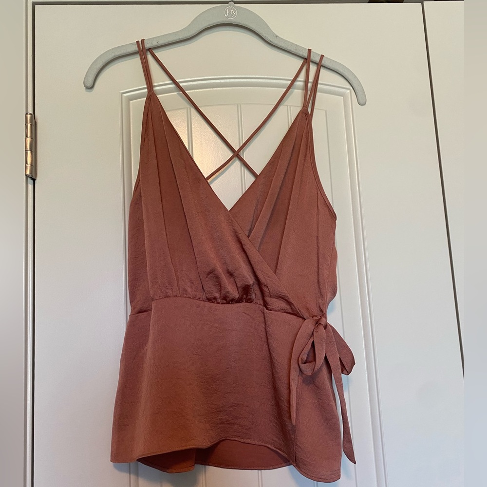 Express Satin Tank-top- Rust